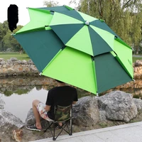 2 m beach fishing folding umbrella outdoor rain proof sunscreen anti uv sunshade camping awning portable waterproof tarp hw184