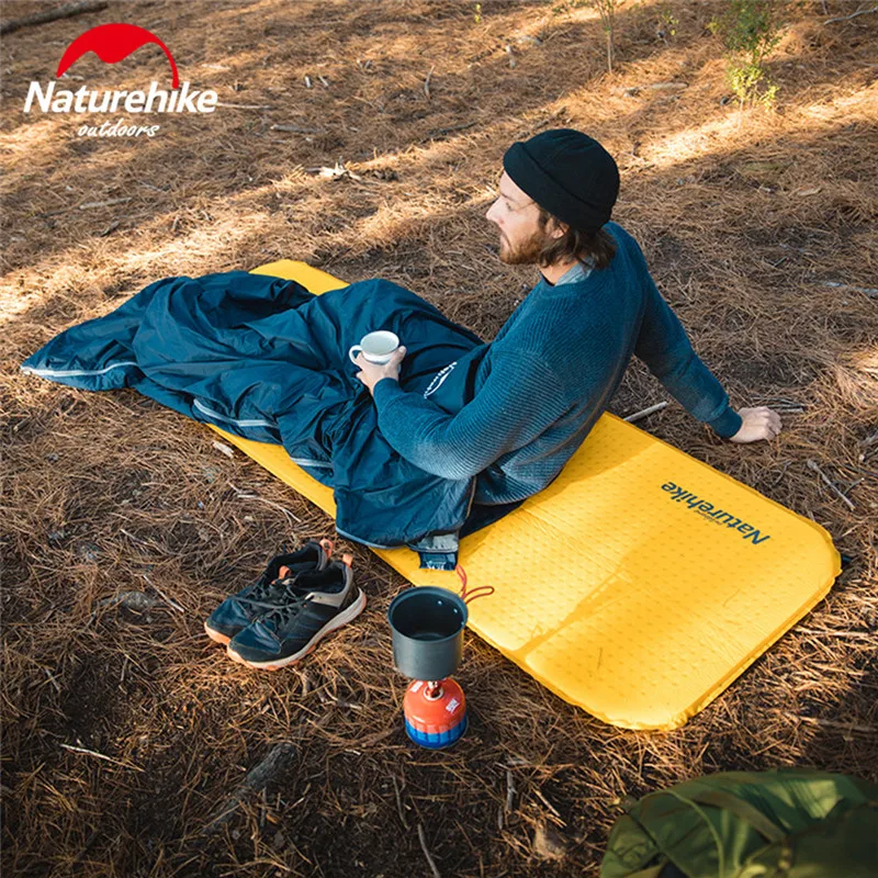 Naturehike Самонадувающийся походный коврик Сверхлегкий походный открытый кемпинг матрас коврик высокое качество губка спальный коврик