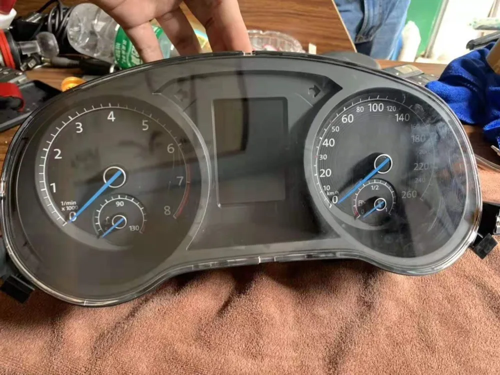 Для VW Passat B7 CC GOLF MK6 Scirocco Jetta MK6 Tiguan 5N Touran Polo GTI синий цвет инструмент кластер VDO синяя игла развертки