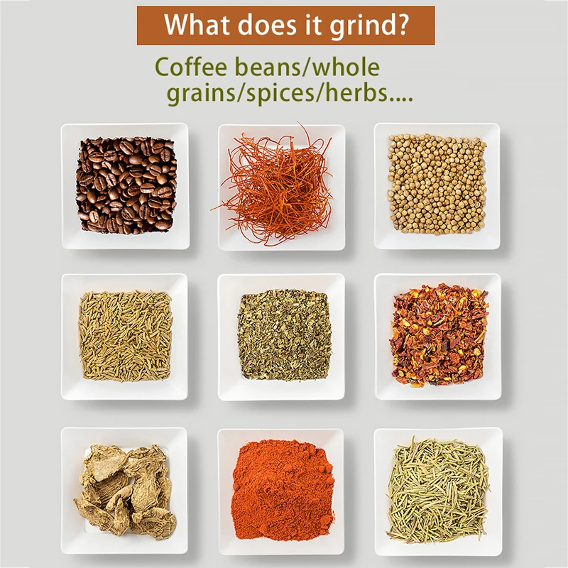 

Electric Coffee Grinder Electric Kitchen Cereals Nuts Beans Spices Grains Grinder Machine Kitchen Tools Home Coffee Grinder