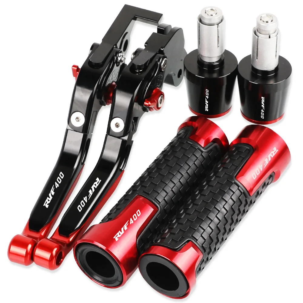 

RVF 400 Motorcycle Aluminum Adjustable Extendable Brake Clutch Levers Handlebar Hand Grips ends For HONDA RVF400 1994 1995 1996