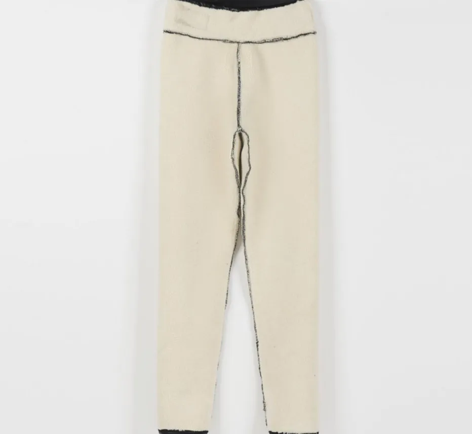 Леггинсы женские зимние из искусственной кожи и кашемира с эффектом пуш-ап