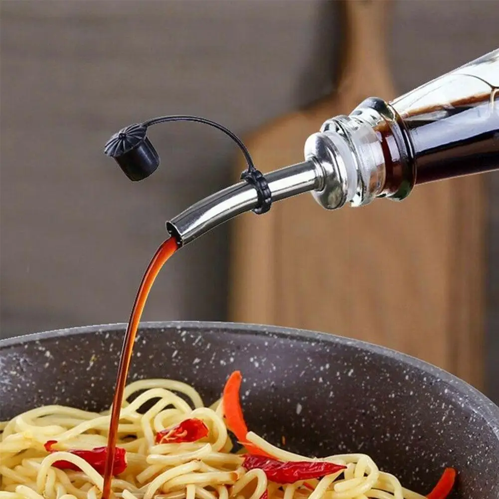 

1PCS Multifunction Wine Pourer Steel Wine Stopper Olive Kitchen Bottle Gifts Tools Stopper Mouth Dispenser Pourer With I6Y5
