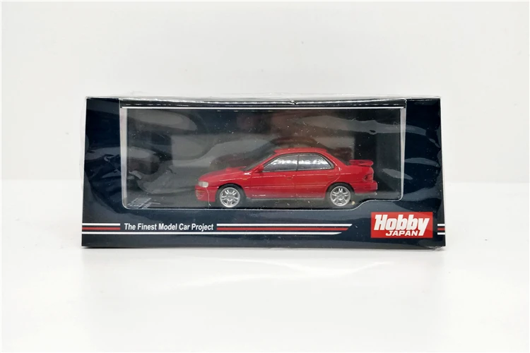 

1:64 Hobby Japan Subaru Impreza WRX GC8 Active Red Diecast Model Car