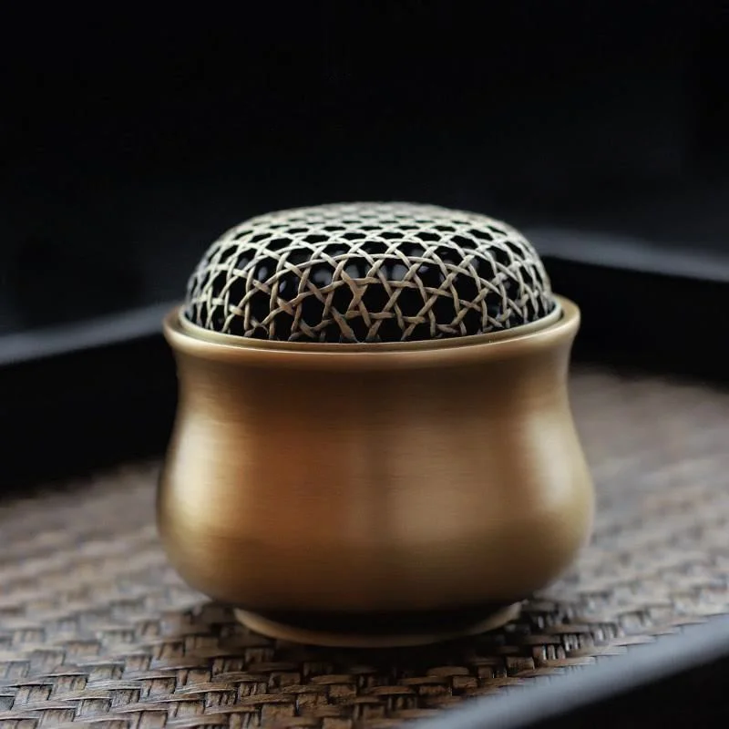 

Createtive Copper Incense Burner Aromatherapy Sandalwood Office Incense Burners Bedroom Indoor Encensoir Home Decoration DF50XX