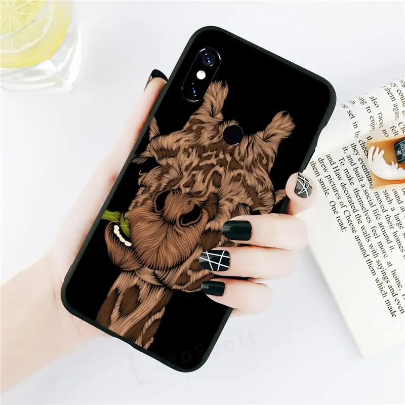 

universal Phone Case For Xiaomi Redmi note 7 8 9 t max3 s 10 pro lite line Art lion Animal coque cover funda shell