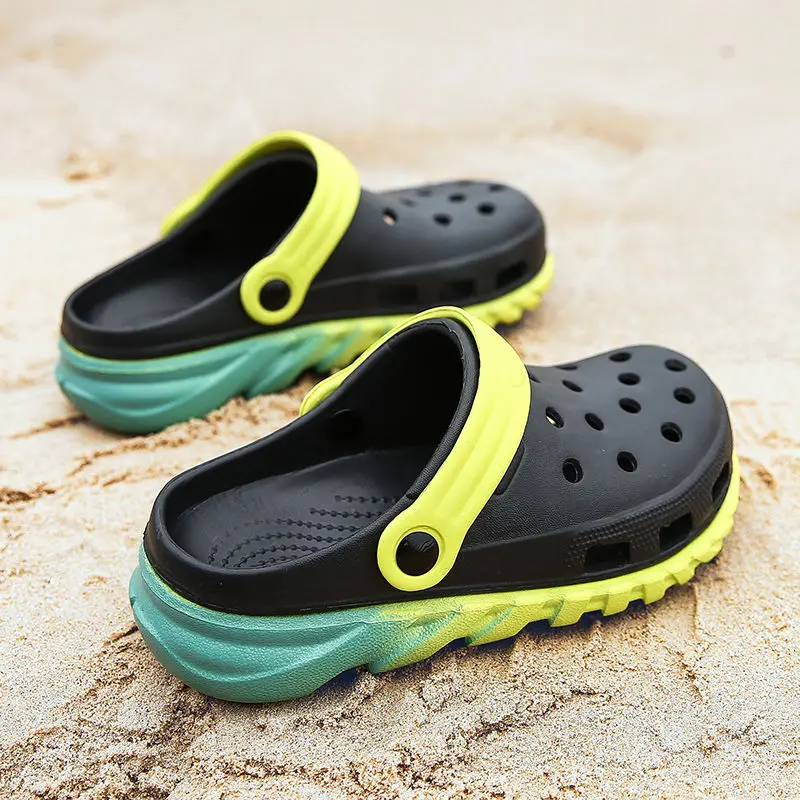 Unisex childrens sandals breathable shoes boys and girls sandals cool shoes toddlers clogs child summer slides