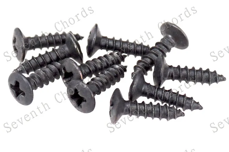 50 teilelos elektrische bass gitarre pickup schrauben hohlraum abdeckung jack abdeckung platte schraube m2 12mm schwarz free global shipping