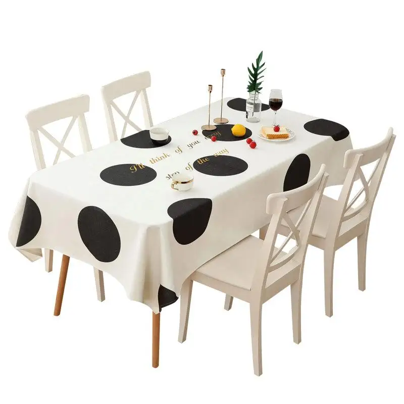 

Antifouling Waterproof Decorative Table Cloth Rectangular Dining Table Cover Tablecloth Toalha De Mesa Home Textile Party Decor