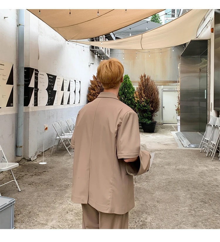 Летняя новая Корейская версия свободного кроя Harajuku тренд студенческий Бизнес Повседневный съемный блейзер с рукавами