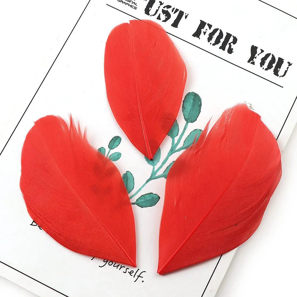 Смешанные цвета 4 8 см/50 шт. натуральные гусиные перышки для самостоятельного