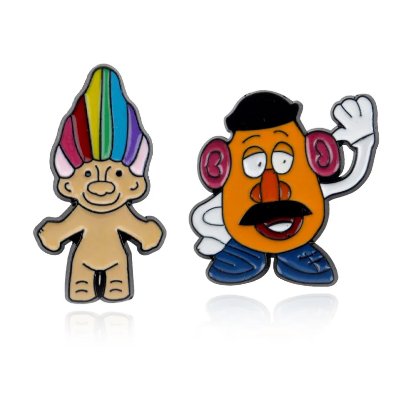 Мультфильм серии знак Творческий капли масла Радужный Единорог голова большая