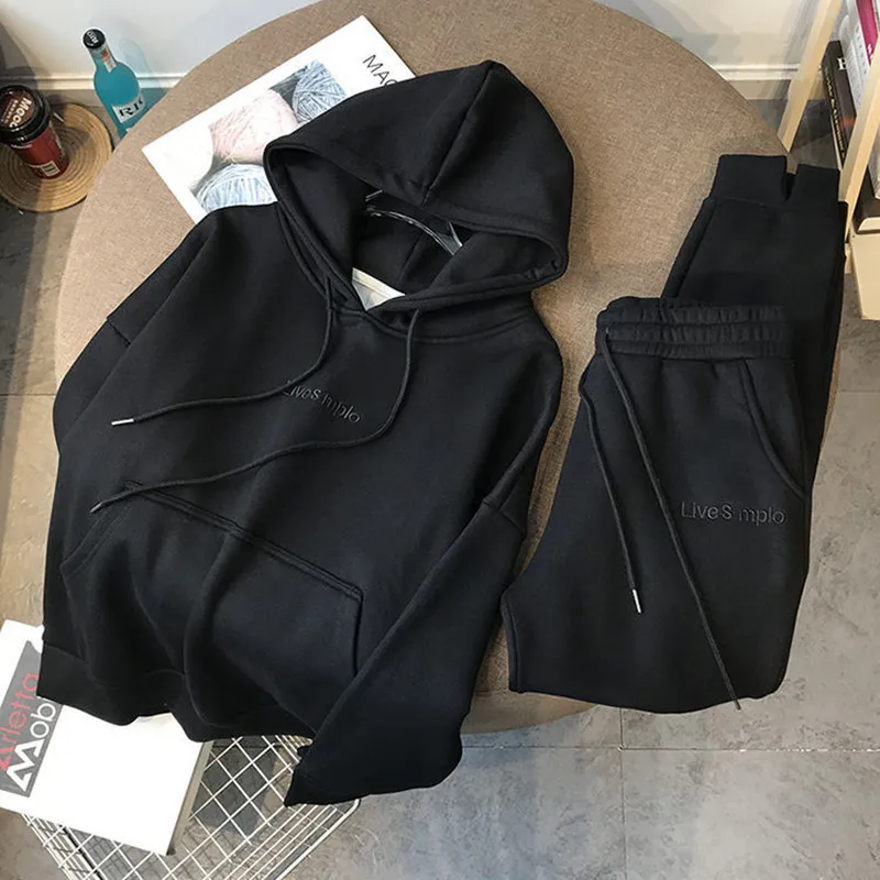 

New hooded Sweatshirt women's suit sports and leisure two-piece trousers 2021 spring new net celebrity fashion hot sale