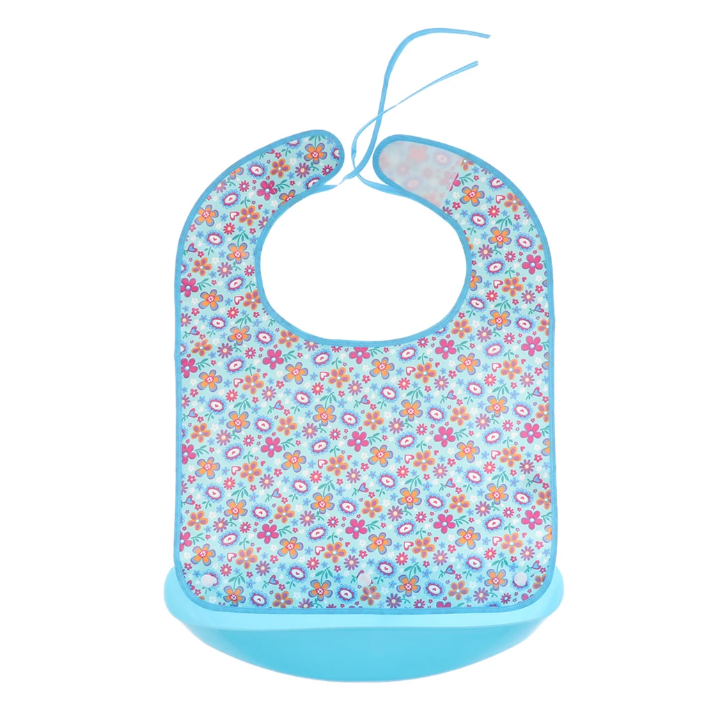 

Adults Elder Mealtime Bibs - Clothing Spill Protector Disability Aid Apron, Clothing Protector from Spills and Stains