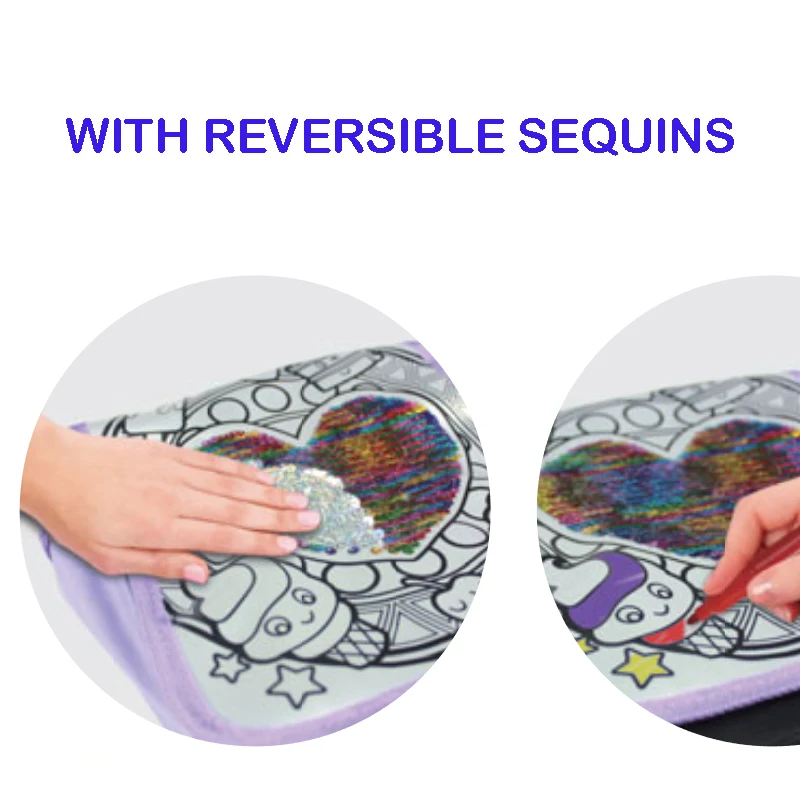 Бесплатная доставка сделай сам Детская сумка для рисования цветная мессенджер с