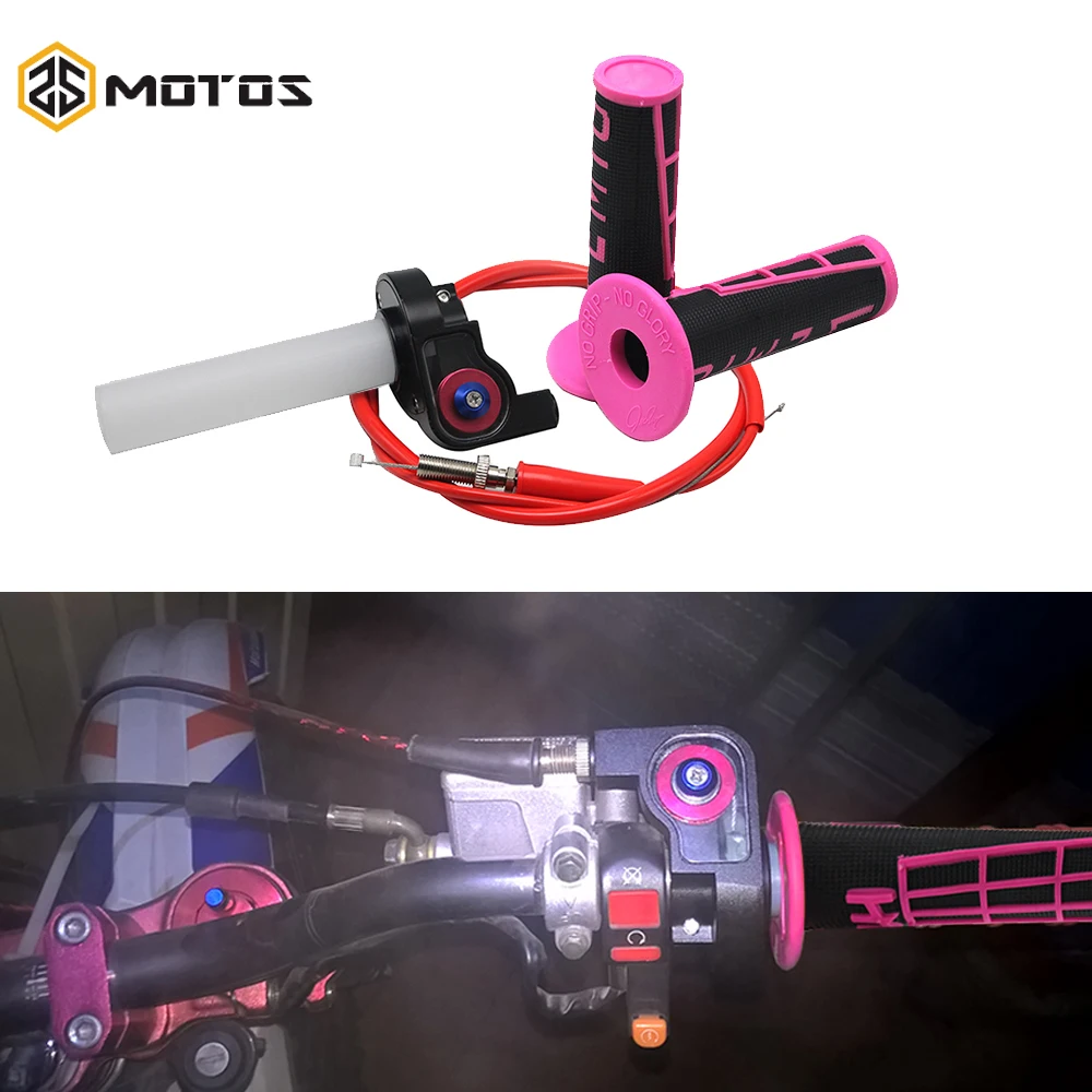 ZS мотоциклы 22 мм 7/8 дюйма поворотные быстродействующие рукоятки дроссельной