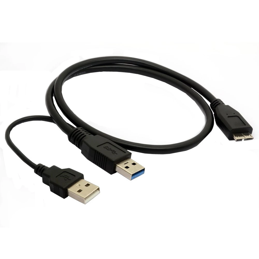 Кабель Micro USB V3.0 3 0 AM + 2 к B Y кабель 20 50 см для подключения мобильного жесткого