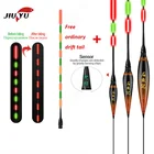 JiuYu 1 шт. умный светодиодный поплавок для рыбалки Высокочувствительный поплавок для поклевки рыбы поплавок с гравитационным датчиком светящийся Электрический ночной двуххвостовой
