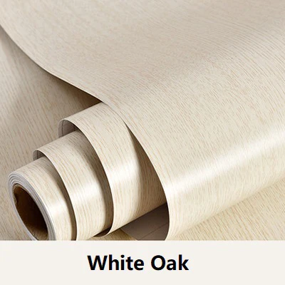 White Oak Водонепроницаемая влагостойкая настенная крышка домашний декор пилинг и самоклеящиеся обои для стен спальни ПВХ самоклеющаяся Съемная контактная бумага - Цвет: White Oak
