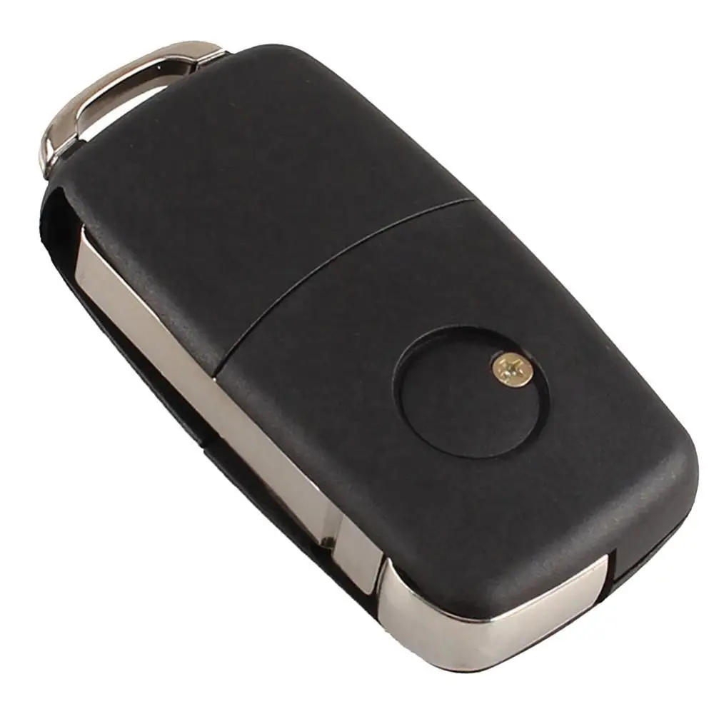 

2 Button Flip Folding Car Remote Key Fob Shell Case For Golf Bora SEAT Skoda