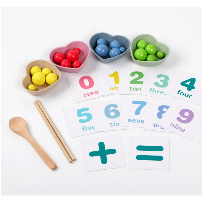 Деревянная игрушка для детей палочки еды игрушки малышей обучающие зажимы