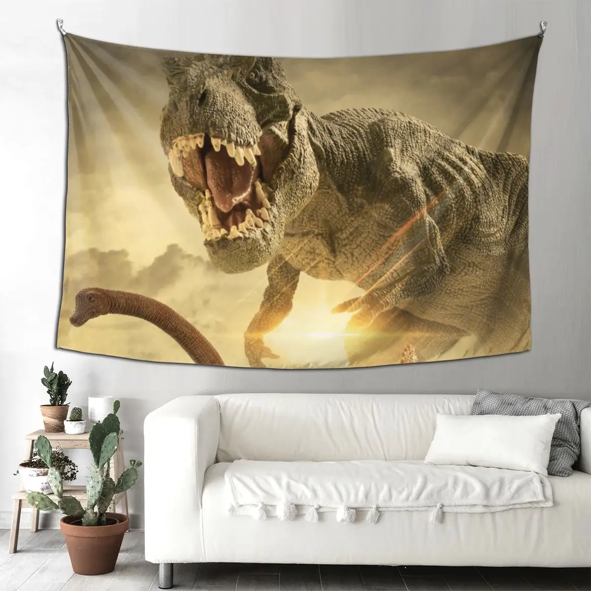 Динозавр мандала гобелены художественный декор красивый настенный гобелен