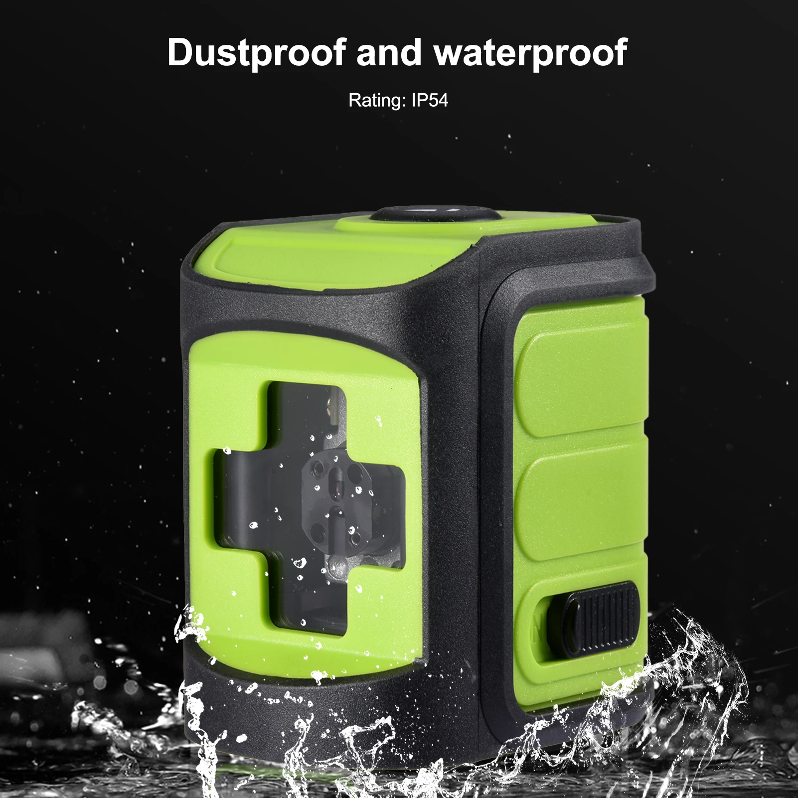 

2 Lines Infrared Laser Level Self-Leveling Horizontal And Vertical Cross IP54 Protection Powerful Green Laser Level