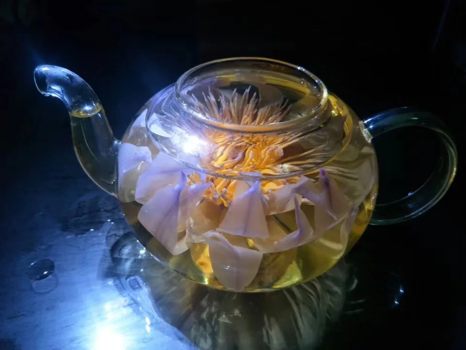 Голубой Лотос высушенный целый цветок цветущая Нимфа кэрулея|Искусственные и