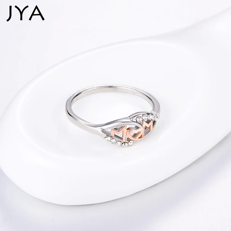 Новые Кольца для женщин подарок на день матери модные кольца с надписью Love Heart Wave