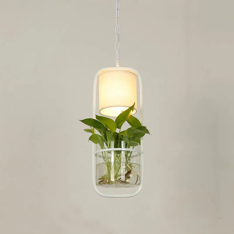 Креативные подвесные светильники с растительным горшком для бара ресторана лофт