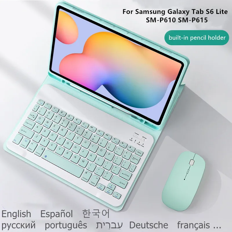 

Magnetic Keyboard Case for Samsung Galaxy Tab S6 Lite 10.4 SM-P610 P615 P610 P615 Cover Funda for Tab S6 Lite Case with Keyboard