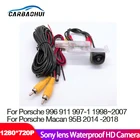 Автомобильная камера заднего вида для Porsche 996 911 для Porsche Macan 95B 2014  2018 CCD HD Водонепроницаемая камера ночного видения высокого качества