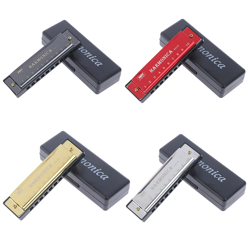 1 шт. 10 отверстий титановая гармоника Золотая медная детская пазл для раннего