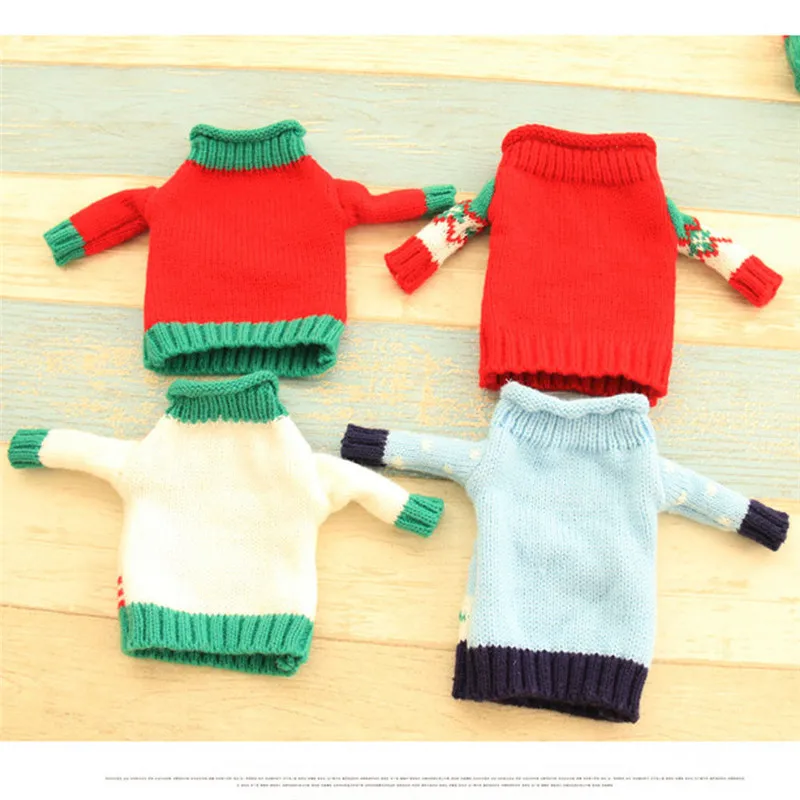 Счастливого Рождества бутылки вина крышки Олени Санта-Клауса на Рождество