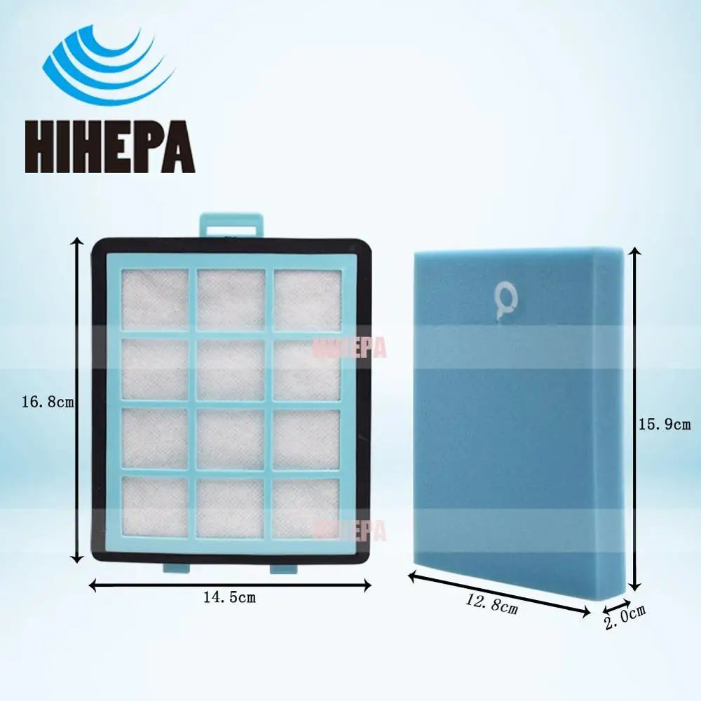 1 комплект пены и HEPA фильтр для PHILIPS PowerPro тонкой воздушный FC8760 FC8763 FC8764 FC8766 8769 FC9720 9725