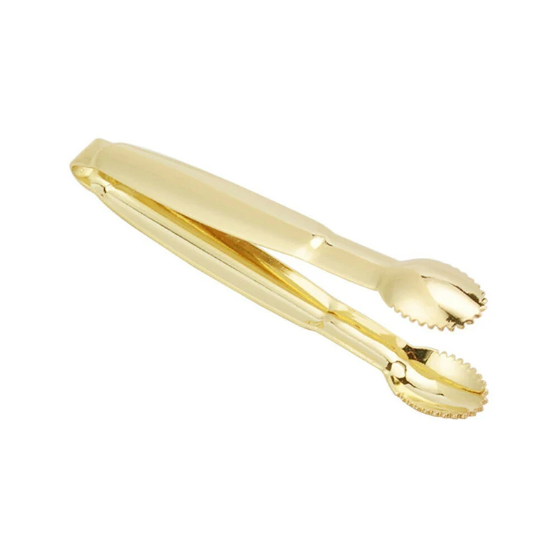 

Small Safe Stainless Steel Food Tongs Kitchen Tool Anti Heat Bread Sugar Clip Pastry Clamp Barbecue Kitchen Tongs