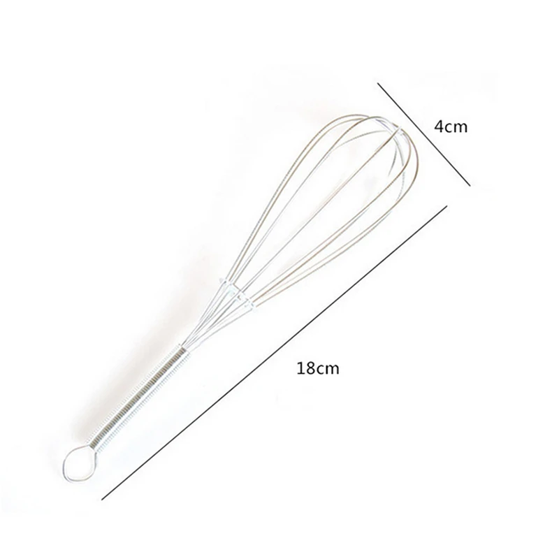 

Mini Egg Beater Hand Small Metal Whisk Coffee/Milk Frother Whisk Wire Whip Mini Balloon Whisk Cooking Egg Baking Tool