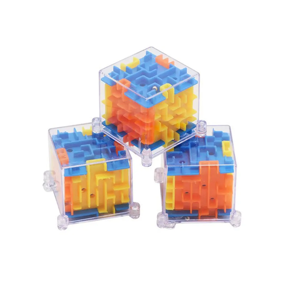 

3D Mini Velocity Maze Magic Cube Puzzle Game Cubos Magicos Learning Toys Labyrinth Rolling Ball Toys For Chilren Adult Toy