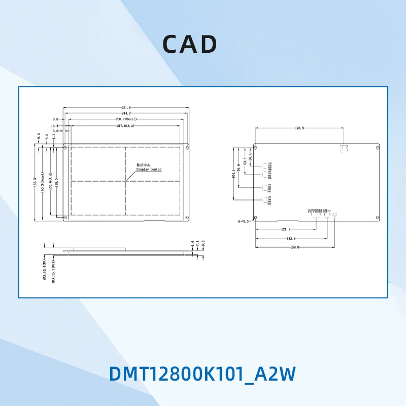 ЖК-дисплей DWIN TFT 10 1 дюйма 1280*800 сенсорная панель HMI 65K цветов Интеллектуальный
