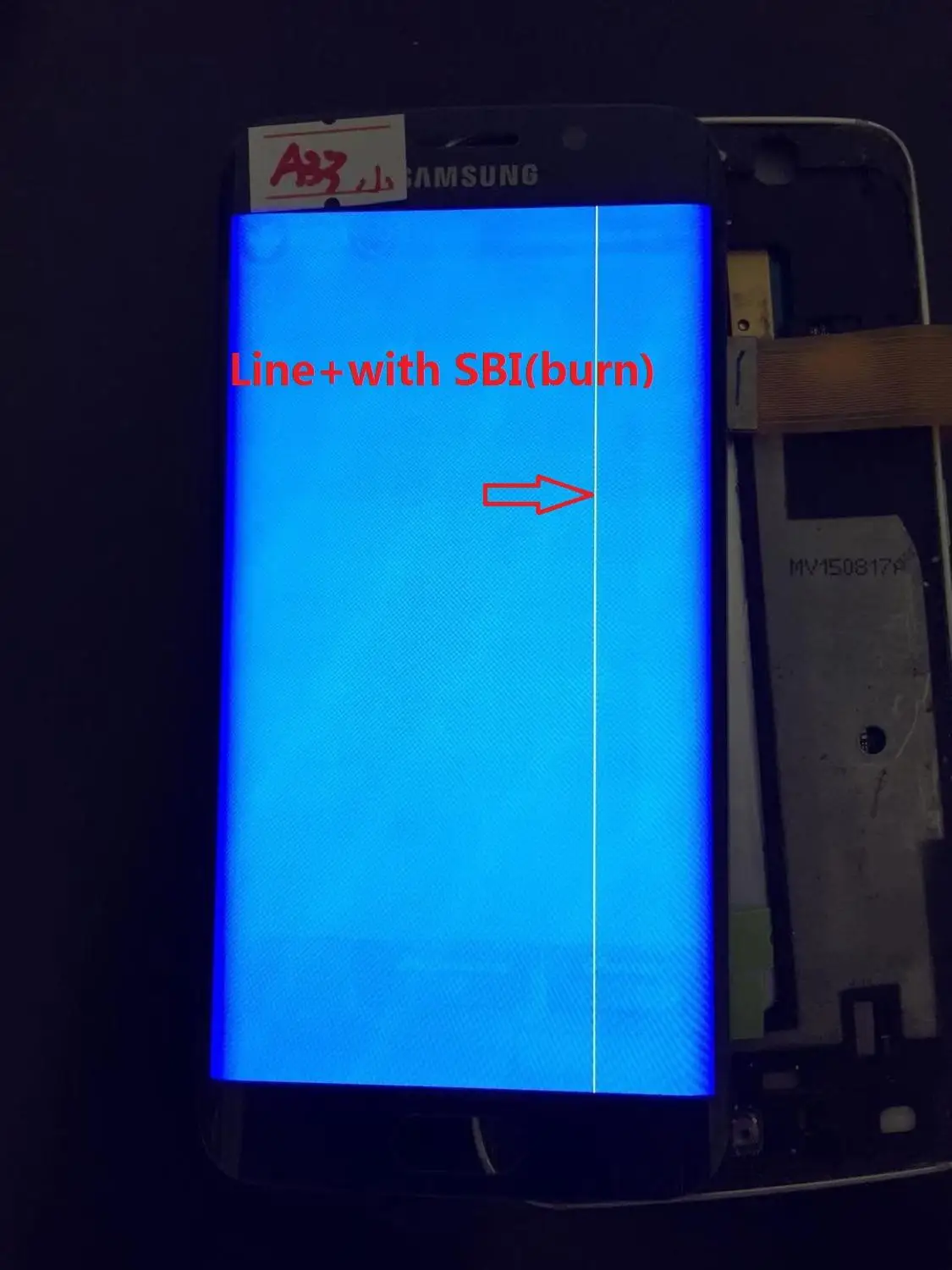 AMOLED ЖК дисплей для SAMSUNG Galaxy s6 edge G925 G925F сенсорный экран дигитайзер дисплей с линией - Цвет: NO.A33 Blue