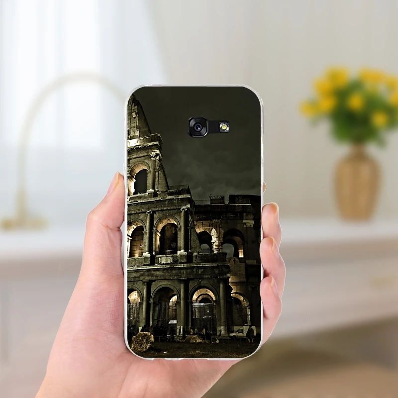 Italy Monuments Leaning Tower of Pisa Slim Soft TPU Phone Cases for Samsung Galaxy A3 A5 A7 2016 2017 Core 8262 850 Grand I9082 | Мобильные