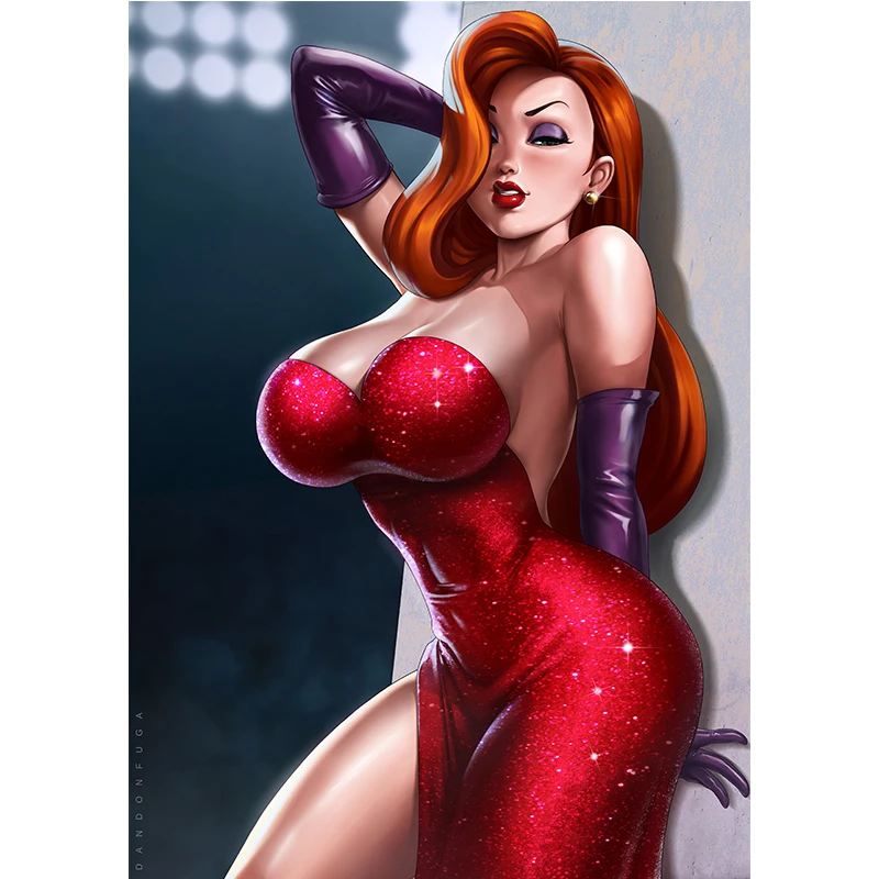 3D-картина на холсте с изображением Джессики кролика Анны | Дом и сад