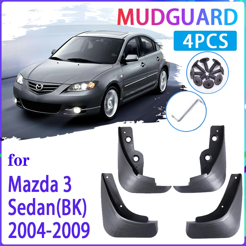 

Car Mud Flaps for Mazda 3 BK Saloon Sedan 2004~2009 2005 2006 2007 2008 Mudguard Splash Guards Fender Mudflaps Auto Accessories