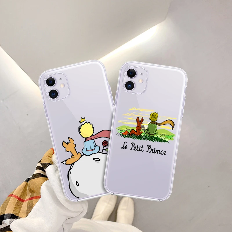 

The Little Prince Earth Space Case For IPhone X XS MAX XR 11 12 13 Pro Max 6 7 8 Plus SE 2020 Clear Soft TPU Couples Cover Coque