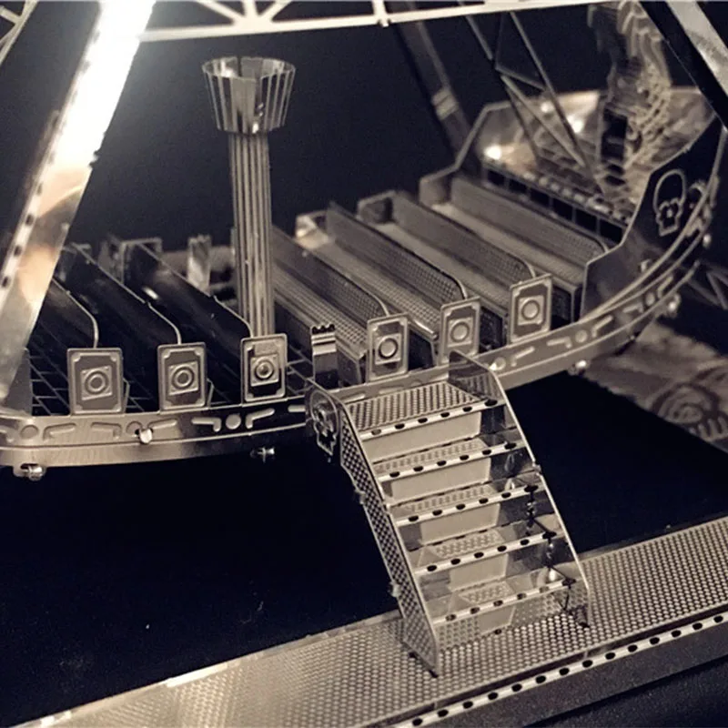 

HK NANYUAN 3D Metal Jigsaw Model Viking Pirate Ship Set Children's DIY Puzzle Laser Cutting Puzzle Building Educational Toys
