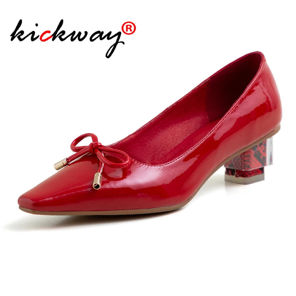 Женская обувь Обувь из натуральной кожи Женские элегантные модельные туфли с