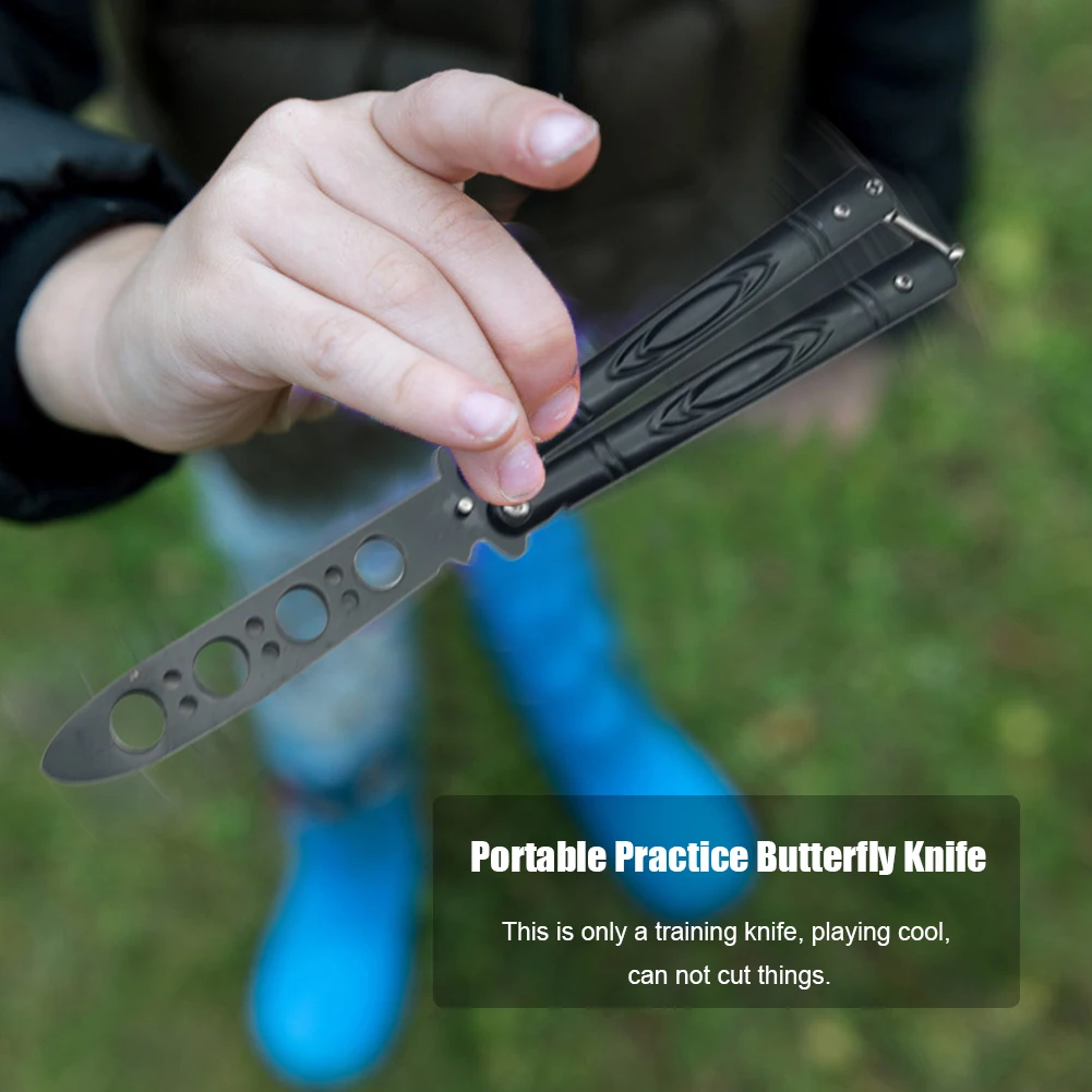 Складной нож-бабочка портативный Клинок-трансформер из нержавеющей стали