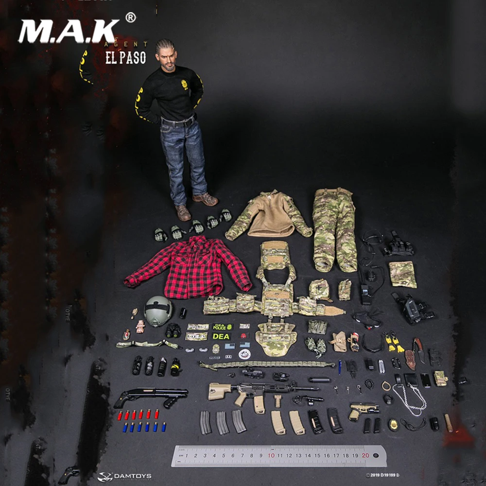 Для любителей коллекции подарки DAMTOYS 1/6 DEA SRT(специальная команда отклика) агент EL PASO(78063) для коллекции фанатов