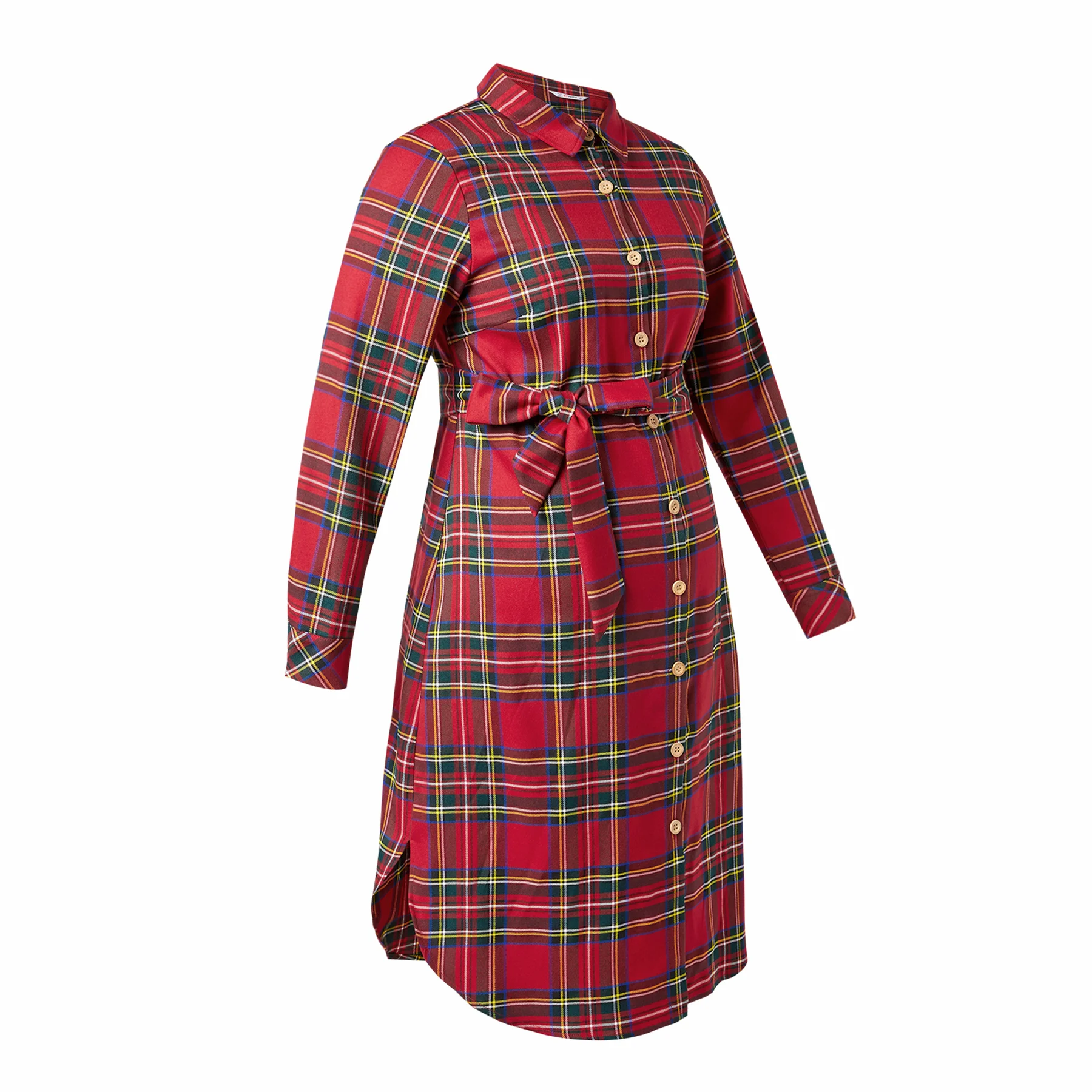 Новое поступление 2021 рубашка-поло для беременных красная рубашка средней длины с