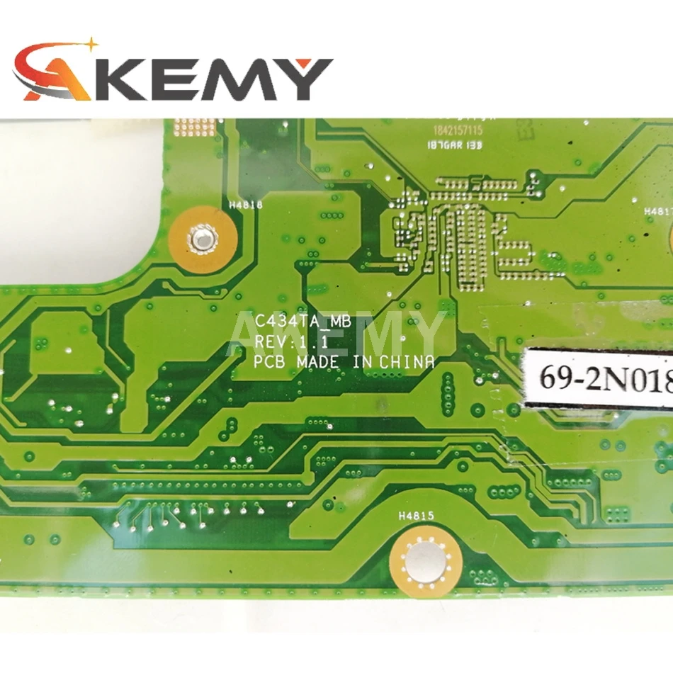 samxinno c434ta motherboard for asus chromebook flip c434ta c434t laotop mainboard with 8gb ram 128g ssd free global shipping